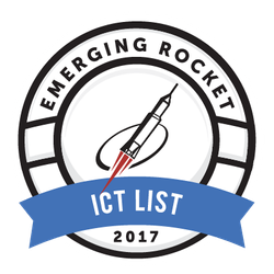 ICT list 2017 badge for Emerging Rocket